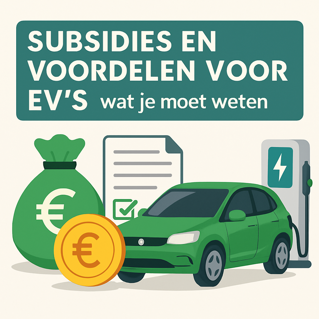 Subsidies en voordelen voor EV’s: wat je moet weten